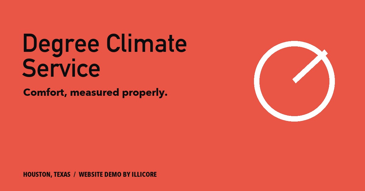 Degree Climate Service website concept preview