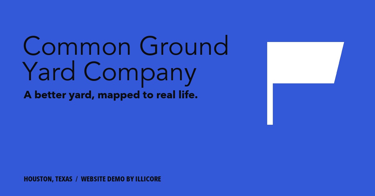 Common Ground Yard Company website concept preview