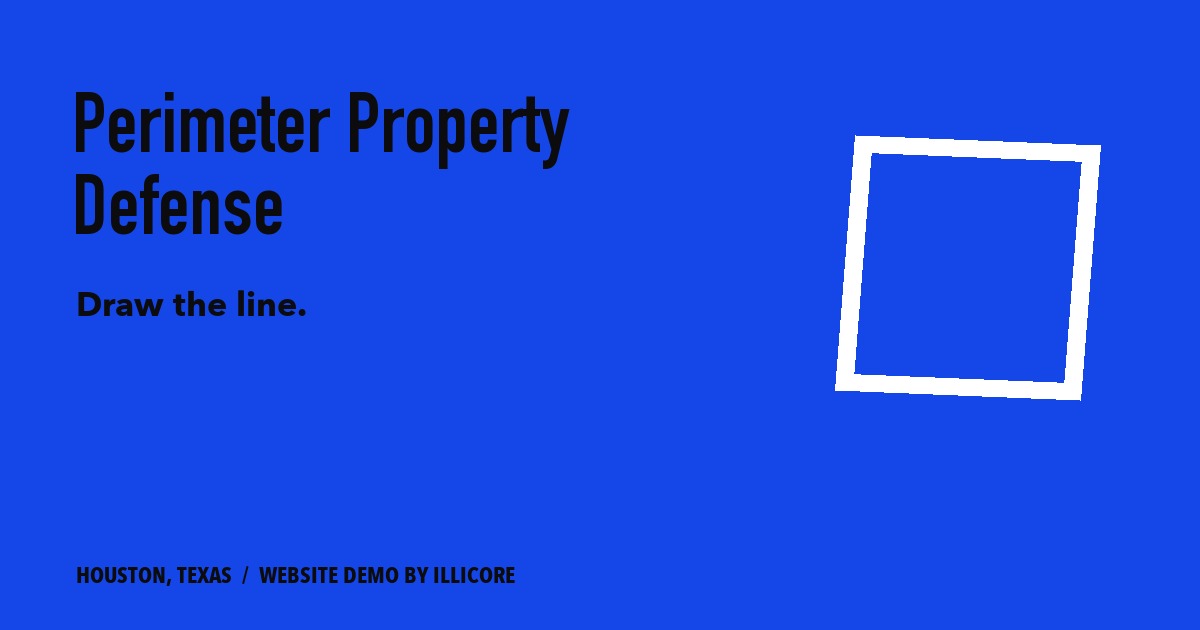 Perimeter Property Defense website concept preview