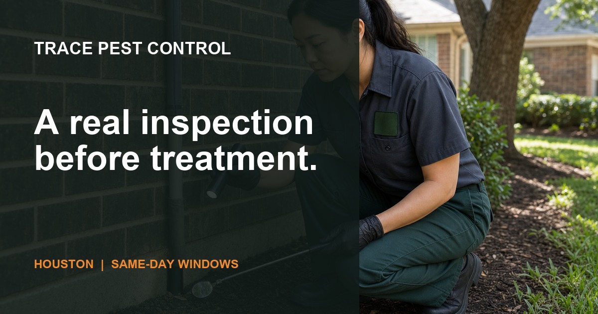 Trace Pest Control website concept preview